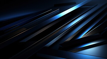 Wall Mural - Black blue abstract modern background for design