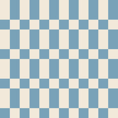  1960s, 1970s retro groovy checkered seamless pattern, 60s, 70s geometric vector illustration