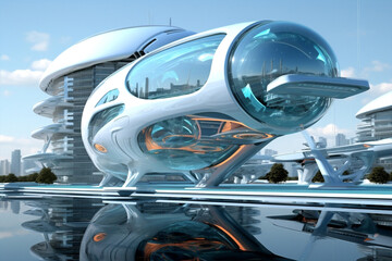 Electric futurism concept vehicle fly automobile design modern auto car