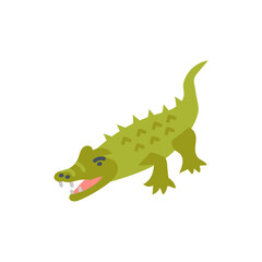Wall Mural - Alligator icon in vector. Illustration