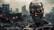 an evil humanoid robot triggers war, propelling society into a turbulent struggle