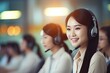 © AI Farm - Professional Asian call center team providing excellent customer service with a friendly service mindset. Generative AI