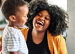 © Lumos sp - child family mother portrait single woman happy son man boy black american african smiling happiness love together parent cute hug kid little