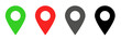 © VectorArt778 - location icon set vector illustration