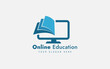 © MOJIBUR RAHAMAN - Online Education Logo For E-Learning. Concept For Book With Mouse