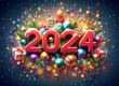 New year festive celebration of the upcoming 2024