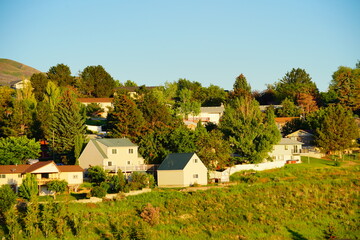 Wall Mural - Landscape of Idaho state University campus and city Pocatello in the state of Idaho	