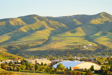 Wall Mural - Landscape of Idaho state University campus and city Pocatello in the state of Idaho