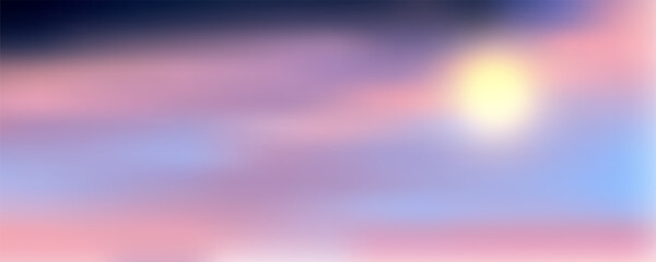 Wall Mural - pink sky background. pastel abstract purple gradient sunset. watercolor winter cold wallpaper. vecto