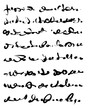 © neurostructure - Abstract text. Imitation of a very old handwriting of an unknown language.
