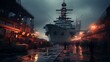 Warships at Sea: Exploring the Naval Battlefront, from River to Ocea, generative AI