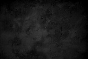 Textured black grunge background. Black concrete texture as a concept of horror and Halloween