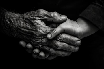 Wall Mural - Person Holding Child's Hand