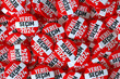 © klenger - Closeup Shot of Municipal Elections 2024 Badges. 3d Rendering
