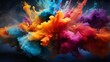 Captivating collision of pigments results in an explosion of vibrancy.