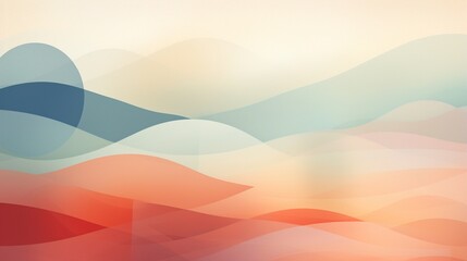Wall Mural - craft a minimalist abstract background using translucent layers and soft, muted colors.