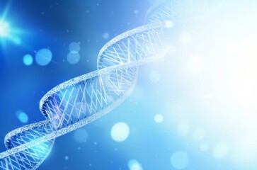 Poster - Pioneering Genetic engineering mockup. Helix evolution. Generate Ai