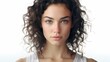 © savvalinka - Beautiful Argentinian girl on a white background.