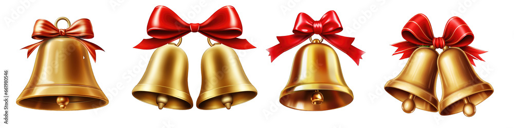 Christmas Bells clipart collection, vector, icons isolated on ...