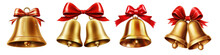 Christmas Bells Clipart Collection, Vector, Icons Isolated On Transparent Background