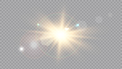 Wall Mural - vector transparent sunlight special lens flare light effect. stock royalty free vector illustration.