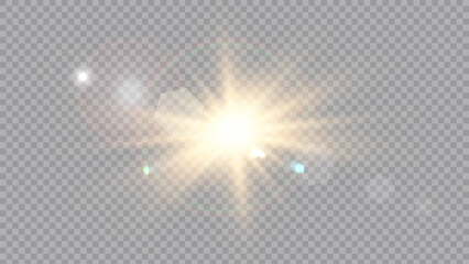 Wall Mural - vector transparent sunlight special lens flare light effect. stock royalty free vector illustration.