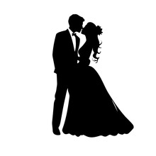 Bride And Groom, Bride And Groom Silhouette, Bride And Groom Svg, Bride And Groom Png, Wedding Clipart, Bride PNG, Bride Silhouette, 