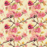 Fototapeta Storczyk - seamless pattern with flowers