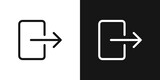 Fototapeta  - logout icon set. output vector symbol. exit or out sign. leave symbol.