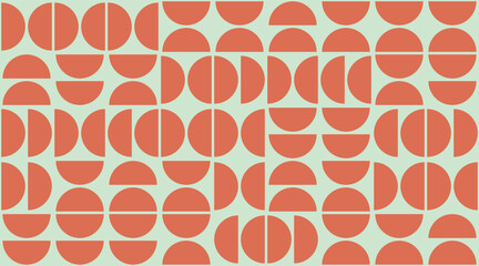 Poster - Geometry minimalistic bauhaus pattern. Vector abstract contemporary multicolored trendy texture