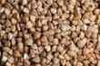 A large amount of harvested buckwheat