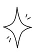 © iuliia_n - Simple four pointed star with sparkling, diamond shape, doodle flat vector outline for coloring book