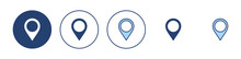 Pin Icon Vector. Location Sign And Symbol. Destination Icon. Map Pin
