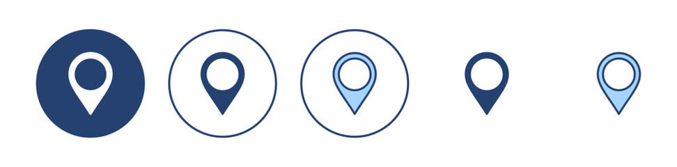 Pin icon vector. Location sign and symbol. destination icon. map pin