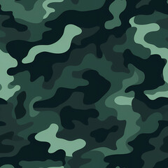 Wall Mural - Camouflage pattern, seamless. Camo is classic and modern at the same time!
