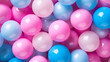 glossy balls, pastel color, childhood abstract background, AI