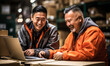 © Bartek - Dedicated Warehouse Employees Streamlining Operations via Laptop