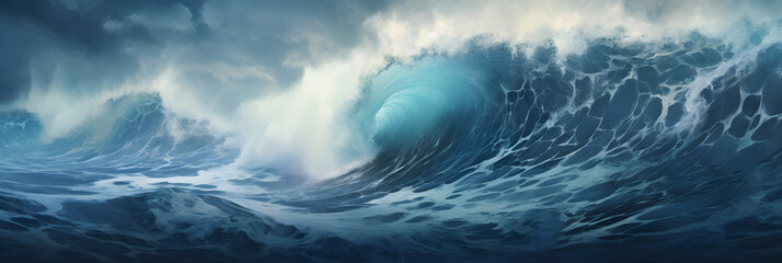 Wall Mural - abstract tsunami tidal wave background