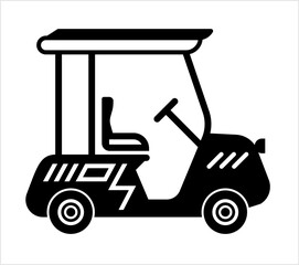 Poster - Golf Cart Icon M_2310003