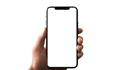 Smartphone Mockup Template: Created with Generative AI