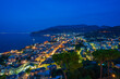 © beataaldridge - Panoramic view of Sorrento and the Bay of Naples in Italy at dusk