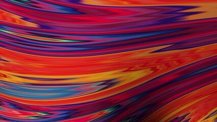 Wall Mural - abstract colorful twisted wave texture color flowing. modern simple loopable animation