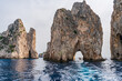Famous Faraglioni Rocks, Capri island, Italy