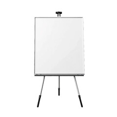 White board. isolated object, transparent background