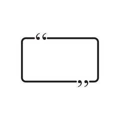 Poster - Quote icon. Speech bubble symbol. flat trendy style illustration on white background..eps