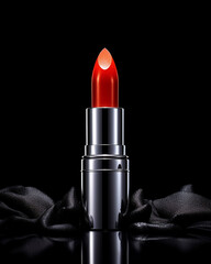 Canvas Print - Fashion cosmetics female background gloss beauty glamour lipstick red lip style makeup