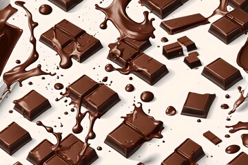 chocolate seamless background