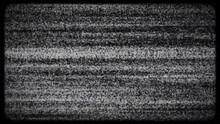 No Signal Noise On An Old TV Screen, Stripes Background, Retro And Vintage Style, For History, Mistery And Urban Legend .
