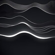 © Big - abstract elevation wavy topography strip line for concept about minimal a sea. ai generative