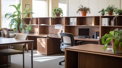 Poster - A focused office environment with attention to detail